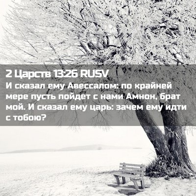 Picture 02 - 2 Царств 13:26 RUSV - И сказал ему Авессалом: по - Bible Verse Picture
