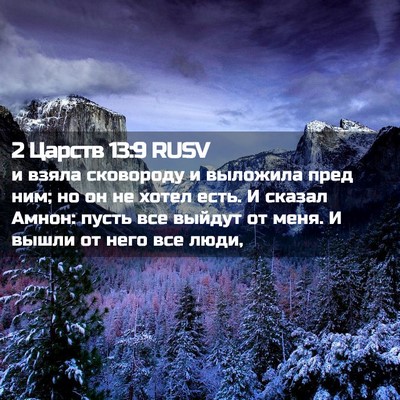 Picture 02 - 2 Царств 13:9 RUSV - и взяла сковороду и - Bible Verse Picture