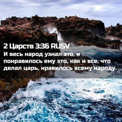 Picture 02 - 2 Царств 3:36 RUSV - И весь народ узнал это, и - Bible Verse Picture