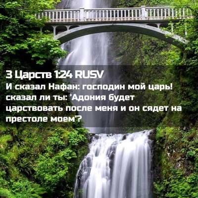 Picture 02 - 3 Царств 1:24 RUSV - И сказал Нафан: господин - Bible Verse Picture