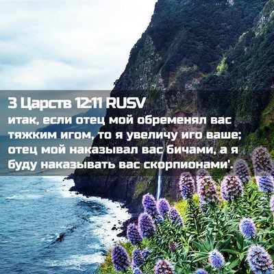 Picture 02 - 3 Царств 12:11 RUSV - итак, если отец мой - Bible Verse Picture