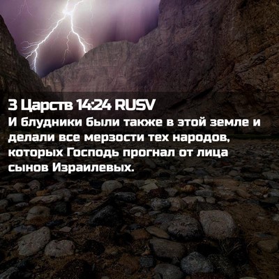 Picture 02 - 3 Царств 14:24 RUSV - И блудники были также в - Bible Verse Picture