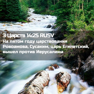 Picture 02 - 3 Царств 14:25 RUSV - На пятом году царствования - Bible Verse Picture