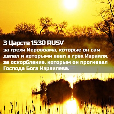 Picture 02 - 3 Царств 15:30 RUSV - за грехи Иеровоама, - Bible Verse Picture