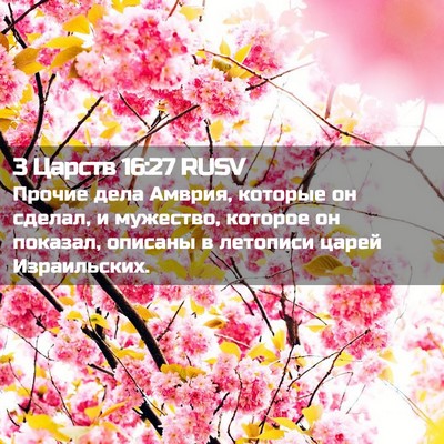 Picture 02 - 3 Царств 16:27 RUSV - Прочие дела Амврия, - Bible Verse Picture