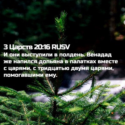Picture 02 - 3 Царств 20:16 RUSV - И они выступили в полдень. - Bible Verse Picture