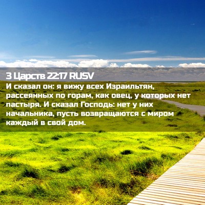 Picture 02 - 3 Царств 22:17 RUSV - И сказал он: я вижу всех - Bible Verse Picture