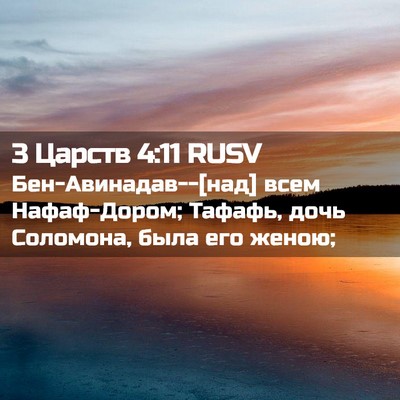 Picture 02 - 3 Царств 4:11 RUSV - Бен-Авинадав--[над] всем - Bible Verse Picture
