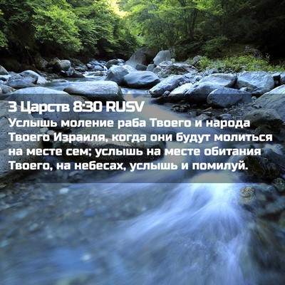 Picture 02 - 3 Царств 8:30 RUSV - Услышь моление раба Твоего - Bible Verse Picture
