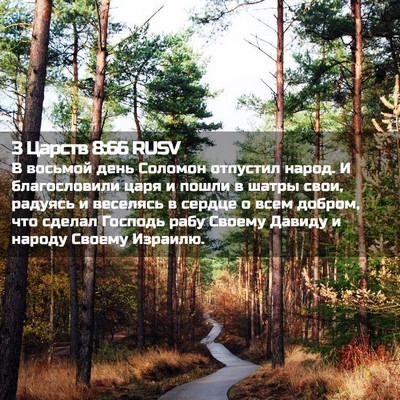 Picture 02 - 3 Царств 8:66 RUSV - В восьмой день Соломон - Bible Verse Picture