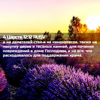 Picture 02 - 4 Царств 12:12 RUSV - и на делателей стен и на - Bible Verse Picture