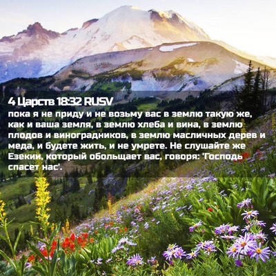 Picture 02 - 4 Царств 18:32 RUSV - пока я не приду и не возьму - Bible Verse Picture