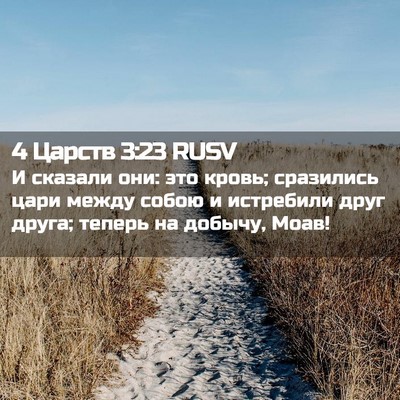 Picture 02 - 4 Царств 3:23 RUSV - И сказали они: это кровь; - Bible Verse Picture