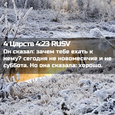 Picture 02 - 4 Царств 4:23 RUSV - Он сказал: зачем тебе ехать - Bible Verse Picture
