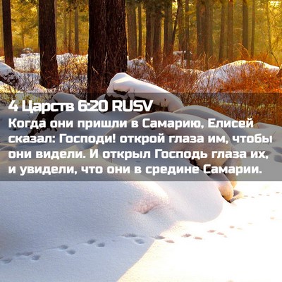 Picture 02 - 4 Царств 6:20 RUSV - Когда они пришли в Самарию, - Bible Verse Picture
