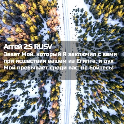 Picture 02 - Аггей 2:5 RUSV - Завет Мой, который Я - Bible Verse Picture
