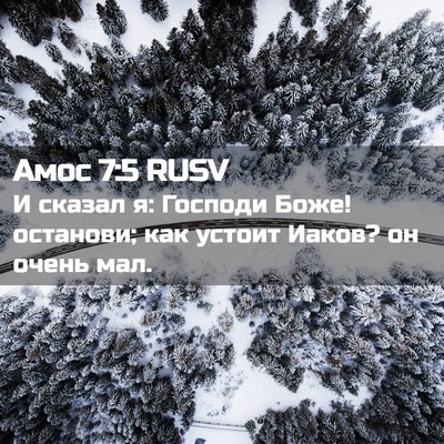 Picture 02 - Амос 7:5 RUSV - И сказал я: Господи Боже! - Bible Verse Picture