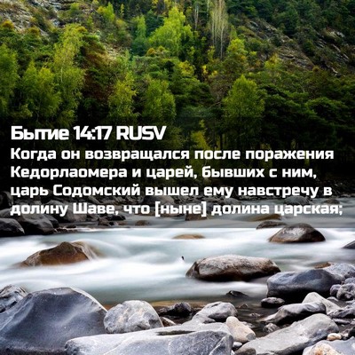 Picture 02 - Бытие 14:17 RUSV - Когда он возвращался после - Bible Verse Picture