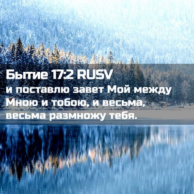 Picture 02 - Бытие 17:2 RUSV - и поставлю завет Мой между - Bible Verse Picture