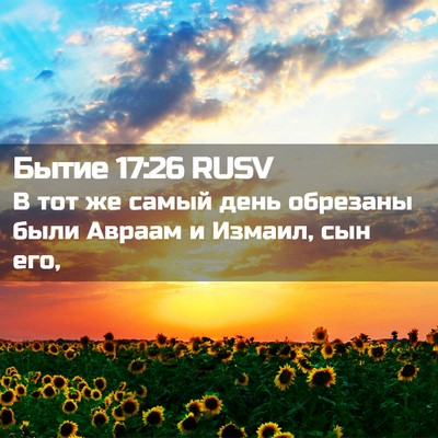 Picture 02 - Бытие 17:26 RUSV - В тот же самый день - Bible Verse Picture