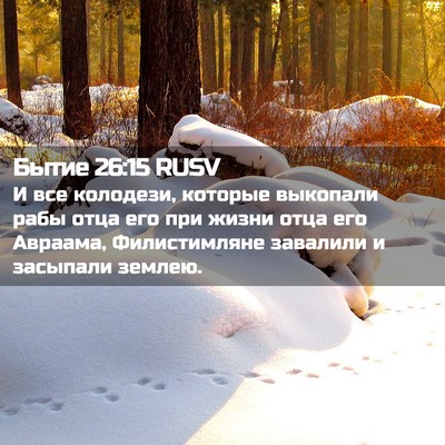 Picture 02 - Бытие 26:15 RUSV - И все колодези, которые - Bible Verse Picture