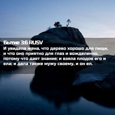 Picture 02 - Бытие 3:6 RUSV - И увидела жена, что дерево - Bible Verse Picture