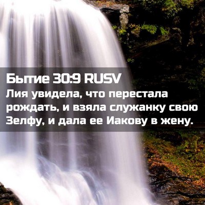 Picture 02 - Бытие 30:9 RUSV - Лия увидела, что перестала - Bible Verse Picture