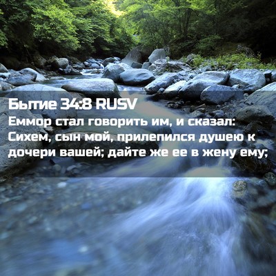 Picture 02 - Бытие 34:8 RUSV - Еммор стал говорить им, и - Bible Verse Picture