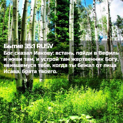Picture 02 - Бытие 35:1 RUSV - Бог сказал Иакову: встань, - Bible Verse Picture
