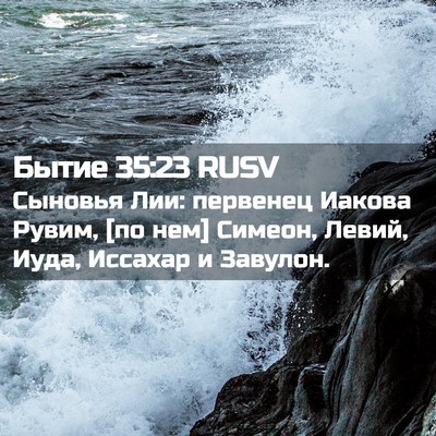 Picture 02 - Бытие 35:23 RUSV - Сыновья Лии: первенец - Bible Verse Picture