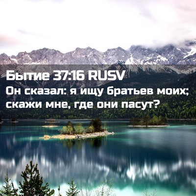 Picture 02 - Бытие 37:16 RUSV - Он сказал: я ищу братьев - Bible Verse Picture