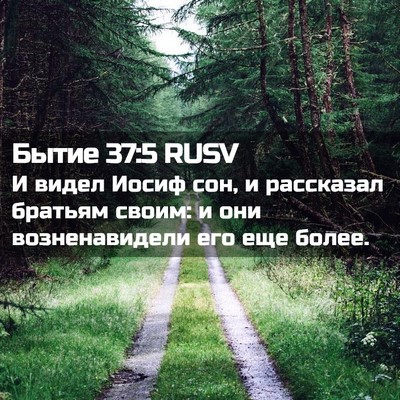 Picture 02 - Бытие 37:5 RUSV - И видел Иосиф сон, и - Bible Verse Picture