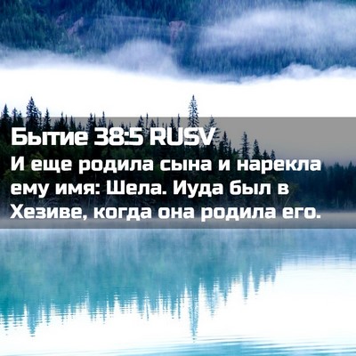 Picture 02 - Бытие 38:5 RUSV - И еще родила сына и нарекла - Bible Verse Picture