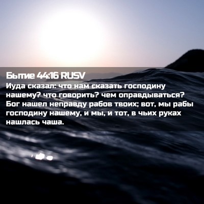 Picture 02 - Бытие 44:16 RUSV - Иуда сказал: что нам - Bible Verse Picture