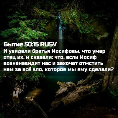 Picture 02 - Бытие 50:15 RUSV - И увидели братья Иосифовы, - Bible Verse Picture