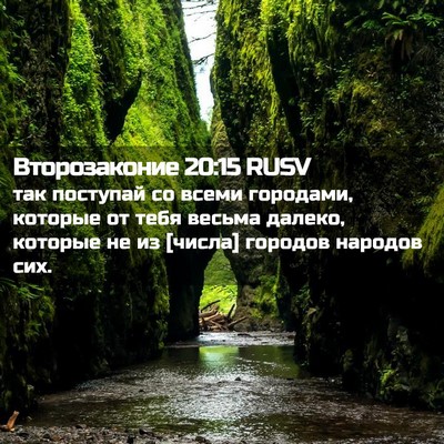 Picture 02 - Второзаконие 20:15 RUSV - так поступай со всеми - Bible Verse Picture