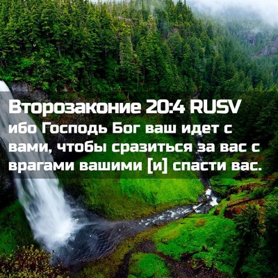 Picture 02 - Второзаконие 20:4 RUSV - ибо Господь Бог ваш идет с - Bible Verse Picture