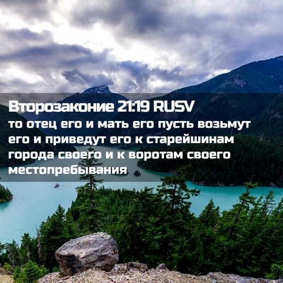 Picture 02 - Второзаконие 21:19 RUSV - то отец его и мать его - Bible Verse Picture