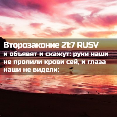 Picture 02 - Второзаконие 21:7 RUSV - и объявят и скажут: руки - Bible Verse Picture