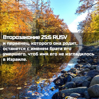 Picture 02 - Второзаконие 25:6 RUSV - и первенец, которого она - Bible Verse Picture