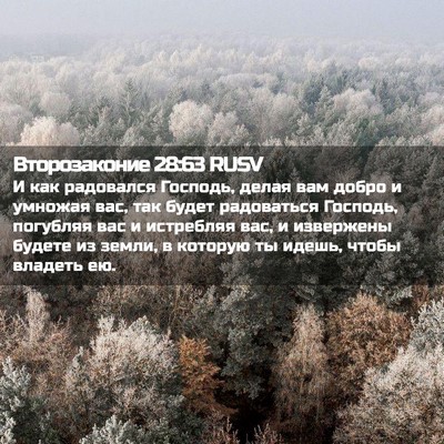 Picture 02 - Второзаконие 28:63 RUSV - И как радовался Господь, - Bible Verse Picture