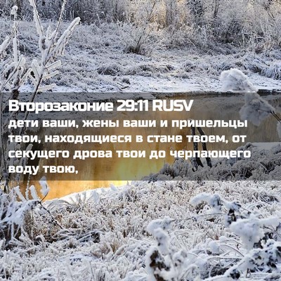 Picture 02 - Второзаконие 29:11 RUSV - дети ваши, жены ваши и - Bible Verse Picture
