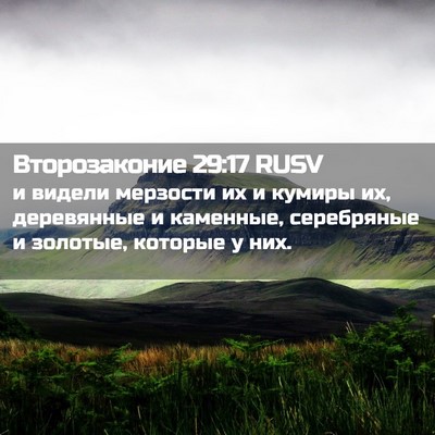 Picture 02 - Второзаконие 29:17 RUSV - и видели мерзости их и - Bible Verse Picture