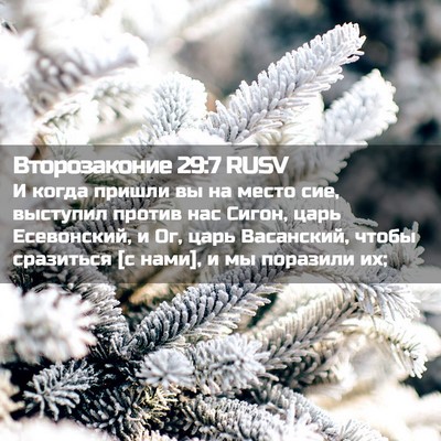 Picture 02 - Второзаконие 29:7 RUSV - И когда пришли вы на место - Bible Verse Picture