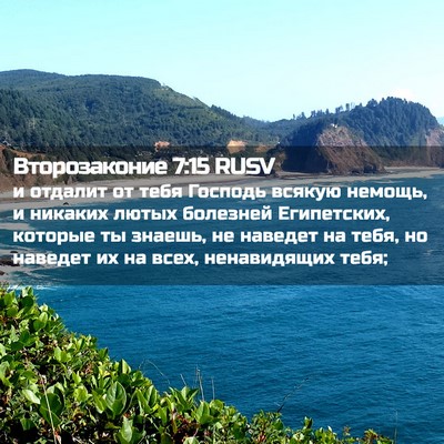 Picture 02 - Второзаконие 7:15 RUSV - и отдалит от тебя Господь - Bible Verse Picture