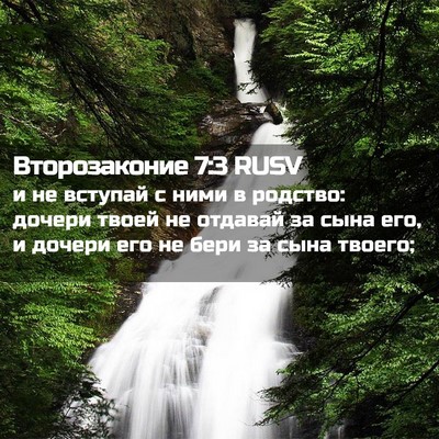 Picture 02 - Второзаконие 7:3 RUSV - и не вступай с ними в - Bible Verse Picture