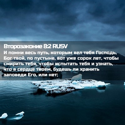 Picture 02 - Второзаконие 8:2 RUSV - И помни весь путь, которым - Bible Verse Picture