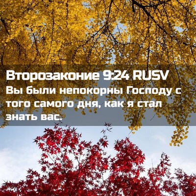 Picture 02 - Второзаконие 9:24 RUSV - Вы были непокорны Господу - Bible Verse Picture