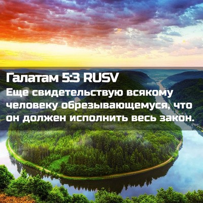 Picture 02 - Галатам 5:3 RUSV - Еще свидетельствую - Bible Verse Picture