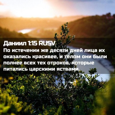 Picture 02 - Даниил 1:15 RUSV - По истечении же десяти - Bible Verse Picture